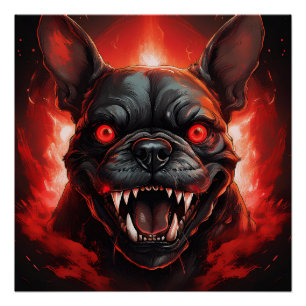 Póster Bulldogue Francês Falhou