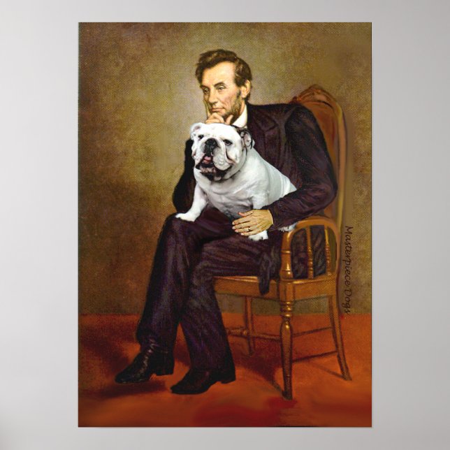 Poster Bulldogue Inglês 9 - Lincoln (Frente)