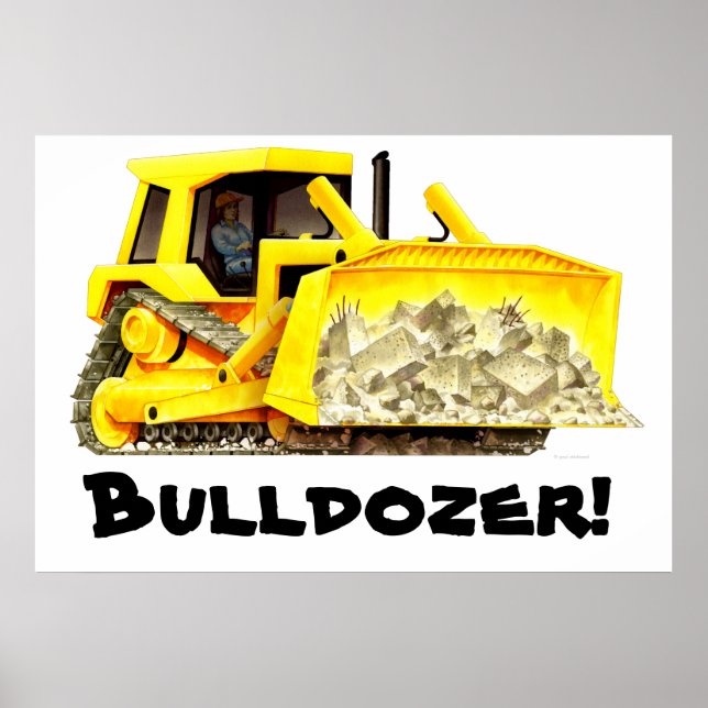 Poster Bulldozer Realmente Enorme (Frente)