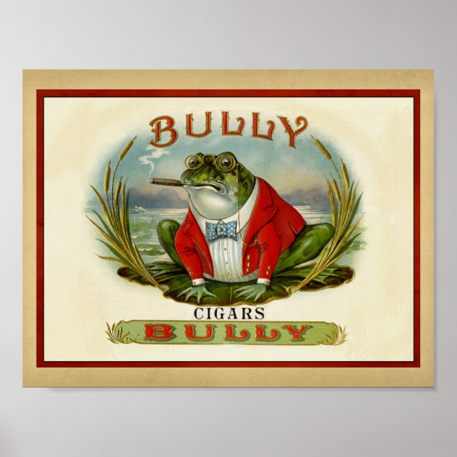 Poster Bullfrog Vintage Cigar Box (Frente)
