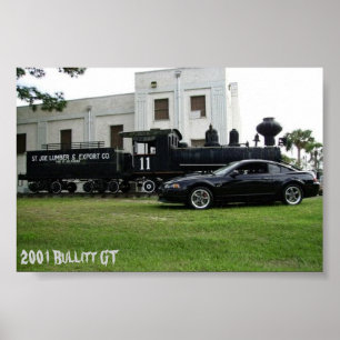 Poster Bullitt Mustang 2001