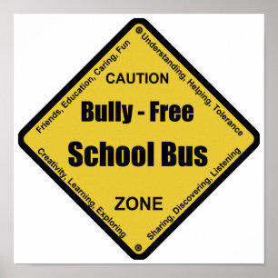 Poster Bully - Ônibus escolar gratuito