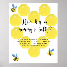 Poster Bumble bebe quão grande é o jogo de barriga de mam