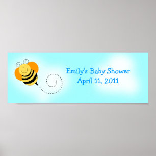 Póster Bumble Bee Bumble Bee Banner de Aniversário Person