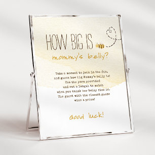 Poster Bumble Bee Doce Quão Grande É O Sinal De Mamãe