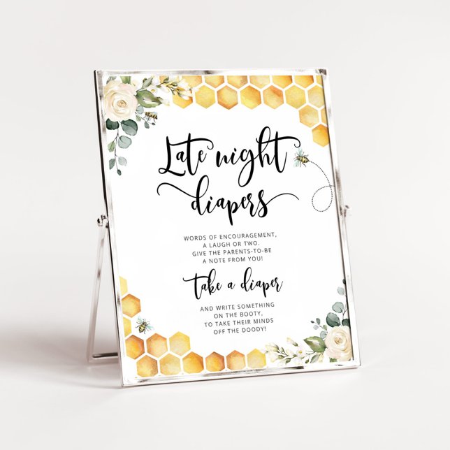 Poster Bumble bee fralda (Criador carregado)