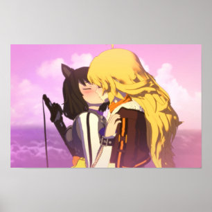 Poster Bumbleby Kiss Yang Xiao Long e Blake Belladonna