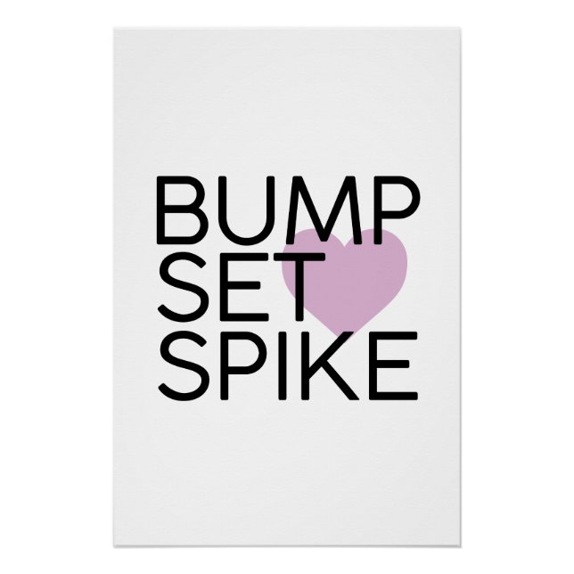 Póster Bump Set Spike Voleibol (Frente)
