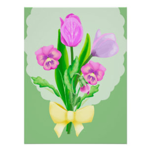 Póster Bunch of Spring Flowers 2