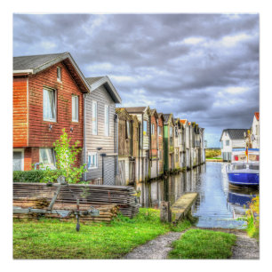 Póster Bungalow Harbor - Paisagem Centenária do Barco