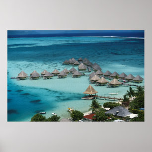 Póster Bunglows do Hotel Beachcomber