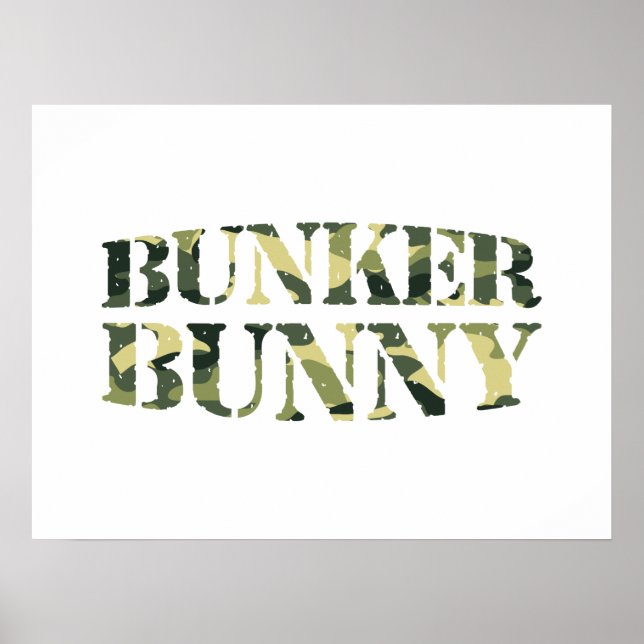 POSTER BUNKER BUNNY CAMO / CAMOUFLAGE (Frente)