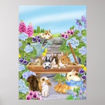 Bunnies no Jardim
