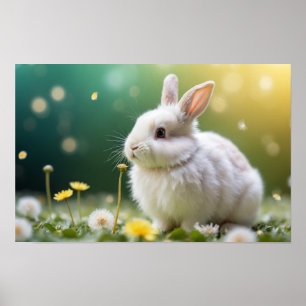 Poster Bunny Animal Fun Miniature Tamanho Fantástico Surr