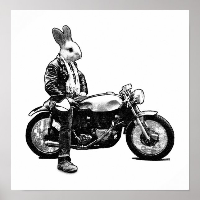 Póster Bunny Biker (Frente)