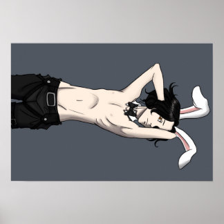 Póster Bunny Branco