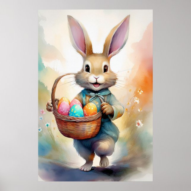 Poster Bunny da Páscoa (Frente)