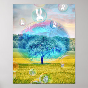 Poster Bunny da Páscoa