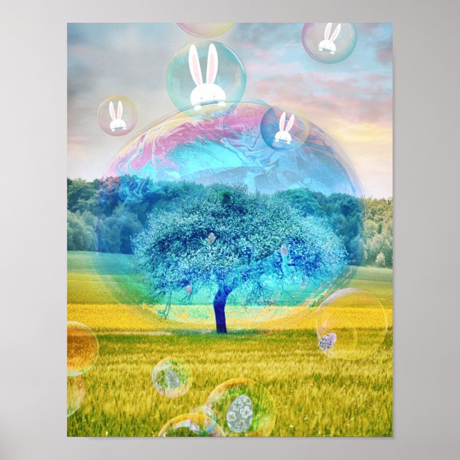 Poster Bunny da Páscoa (Frente)