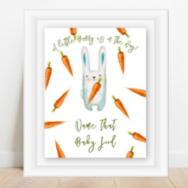 Poster Bunny, dá um nome à comida do bebê