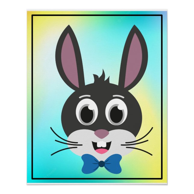 Póster Bunny Face Boy-32886 (Frente)