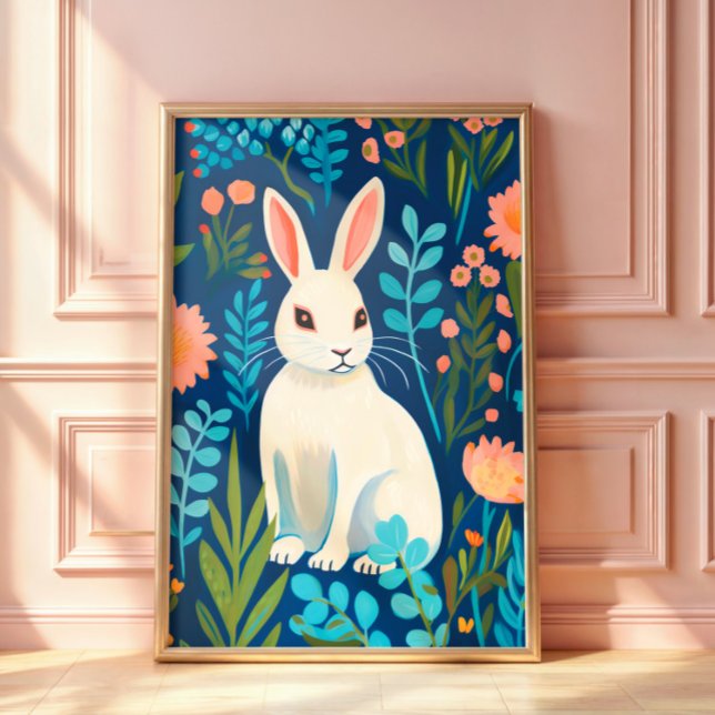 Poster Bunny Floral (Criador carregado)