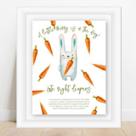 Poster Bunny - fraldas noturnas tardias