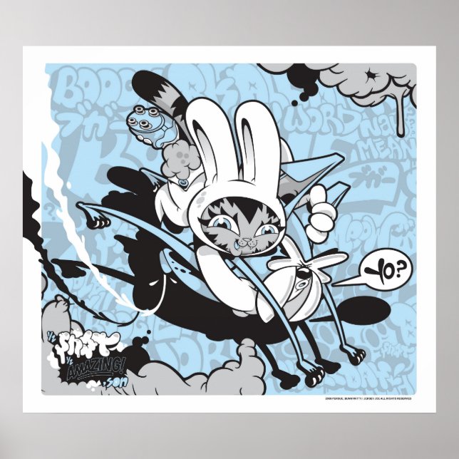 Poster Bunny Kitty e Jersey Joe (Frente)