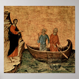 Poster Buoninsegna - chamada dos apóstolos Peter e Andre