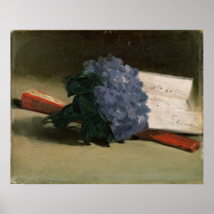 Póster Buquê das violetas, 1872 de Manet  