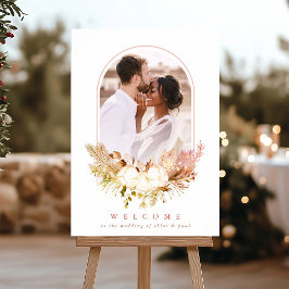 Poster Buquê de flores de algodão Foto Casamento de outon