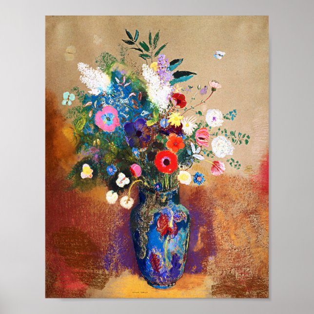 Poster Buquê de Flores por Odilon Redon (Frente)