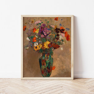 Poster Buquê de flores selvagens Cartão-postal Odilon R