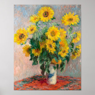 Poster Buquê de Girassóis por Claude Monet