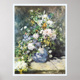 Poster Buquê de Primavera de Pierre Renoir, Flores Vintag