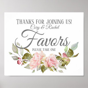 Poster Buquê de Rosas Cor-de-Rosa Country Favors  
