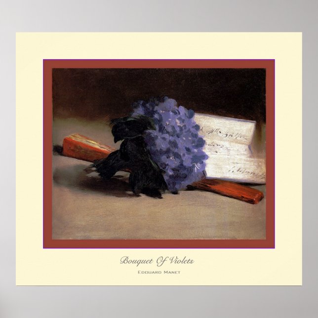 Poster Buquê De Violetas ~ Edouard Manet (Frente)