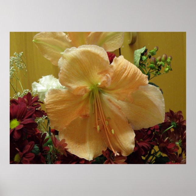 Póster Buquê dos lírios rosa (Frente)