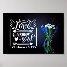 Poster Buquê Floral | O Amor Ancora a Alma
