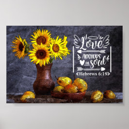 Poster Buquê Floral | O Amor Ancora a Alma