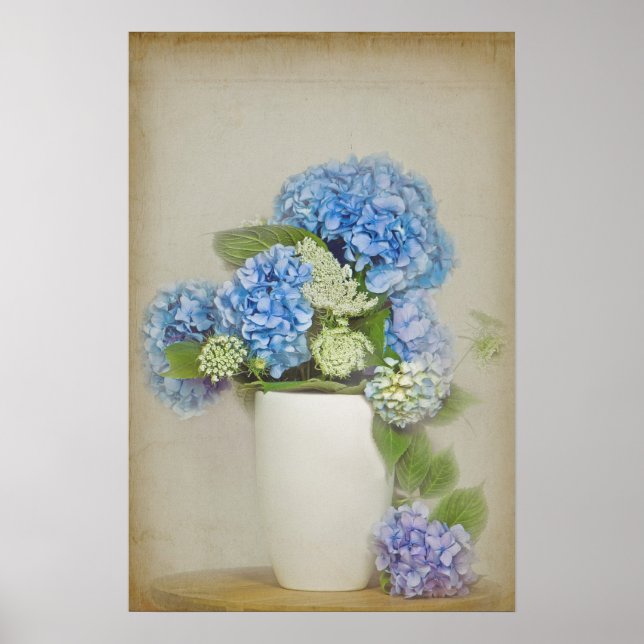 Póster Buquê Hydrangea (Frente)