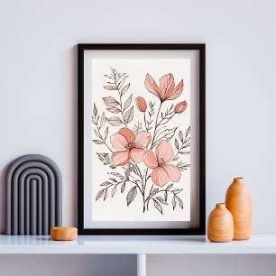 Poster Buquê Serenidade de Flores Silvestres