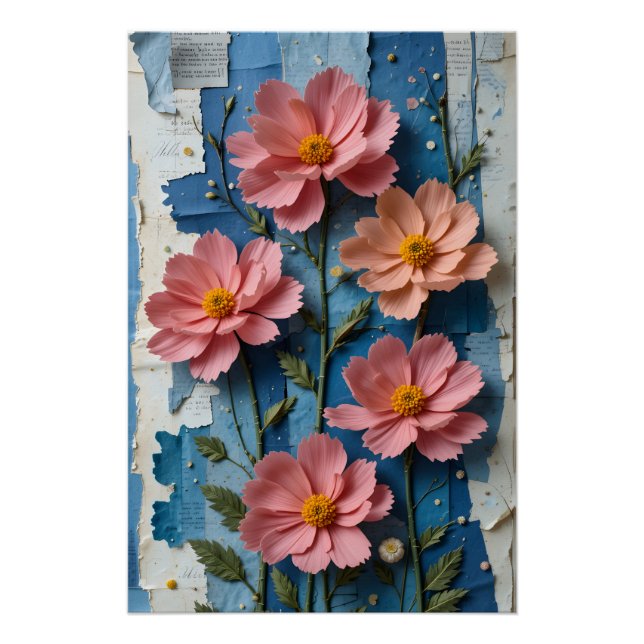 Póster Buquê Tactile Cosmos (Frente)