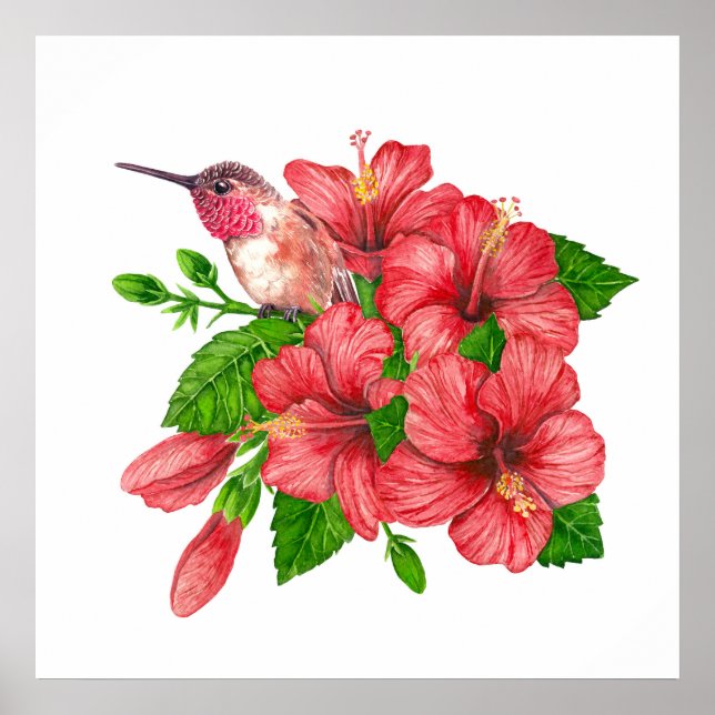 Poster Buquê tropical (Frente)
