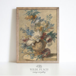 Poster Buquê Vaso das Flores de primavera pintura de safr