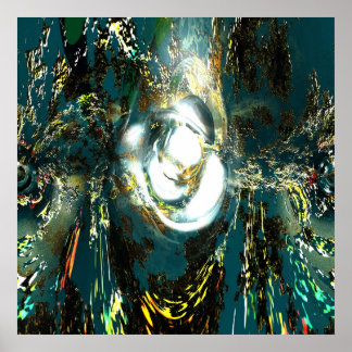 Poster buraco branco