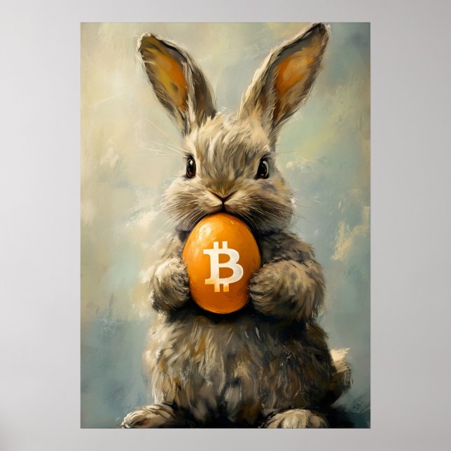 Poster Buraco de Coelho da Páscoa (Frente)