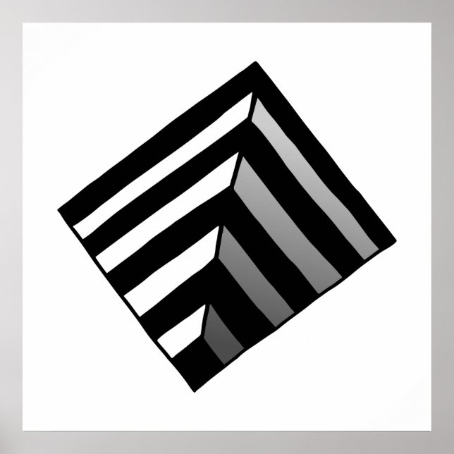 Poster Buraco de ilusão óptica (Frente)