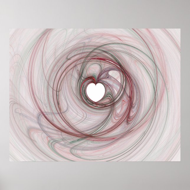Poster Buraco em forma de coração (Frente)