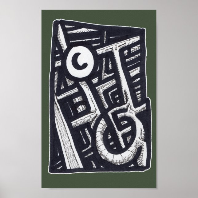 Poster Buraco em um? (Frente)